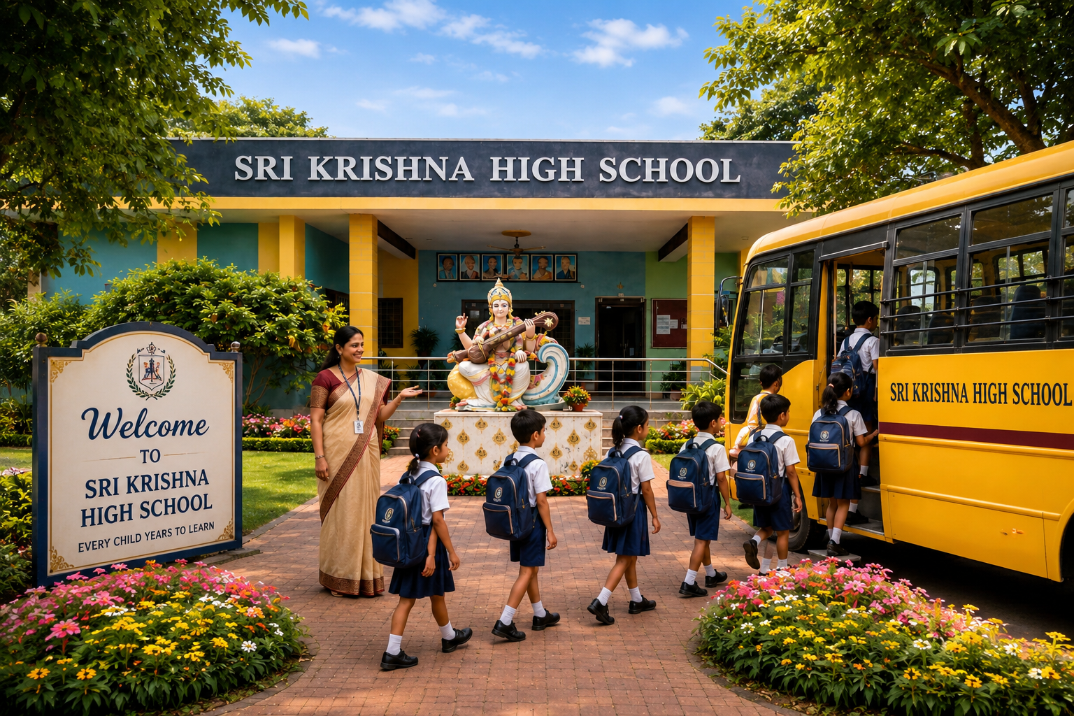 Sri Krishna High School Campus